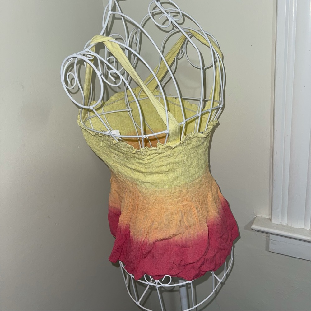 Square neck ombré top NWT - Picture 2 of 2